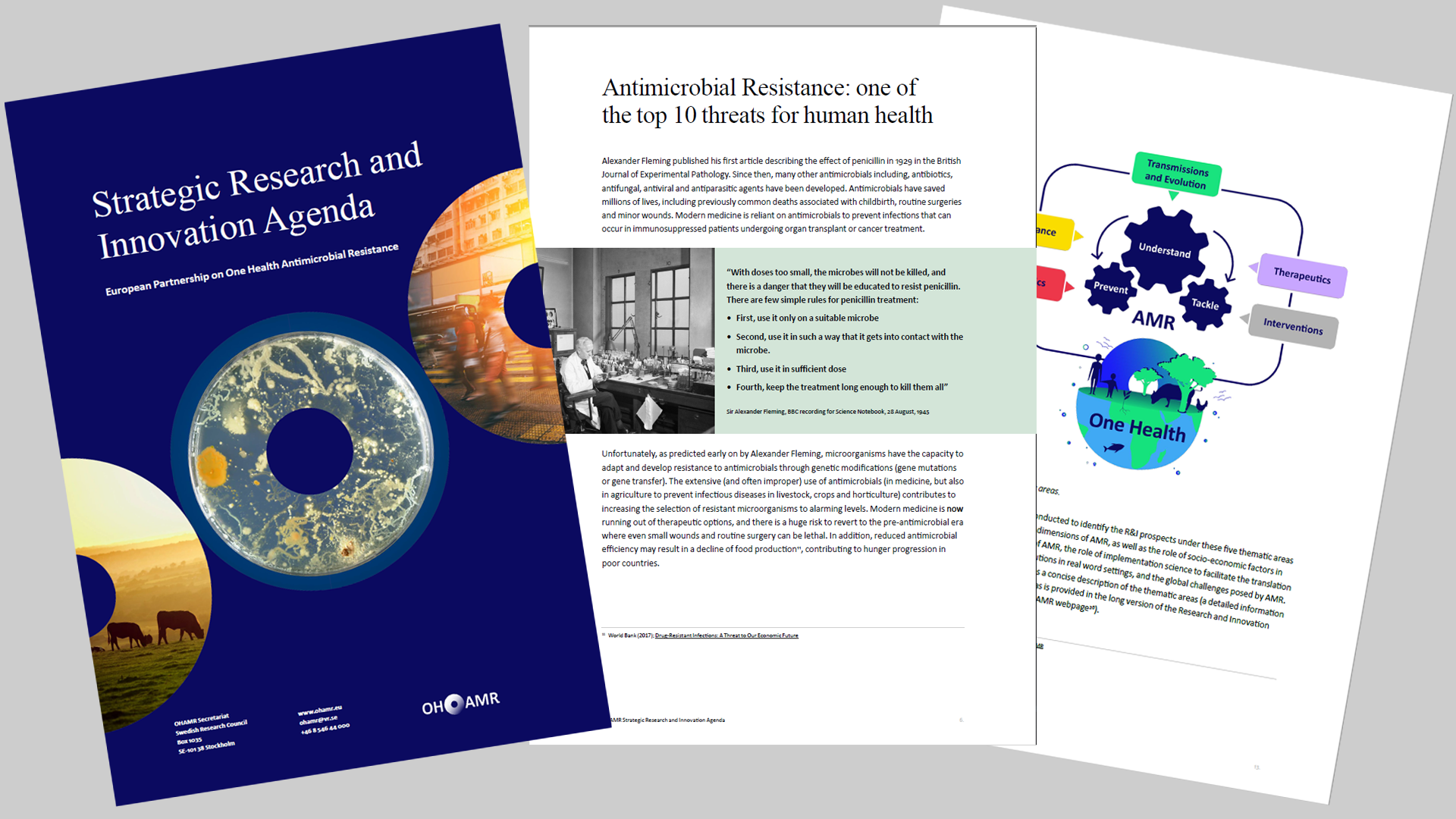 Three pages from the EUP OHAMR Strategic Research and Innovation Agenda