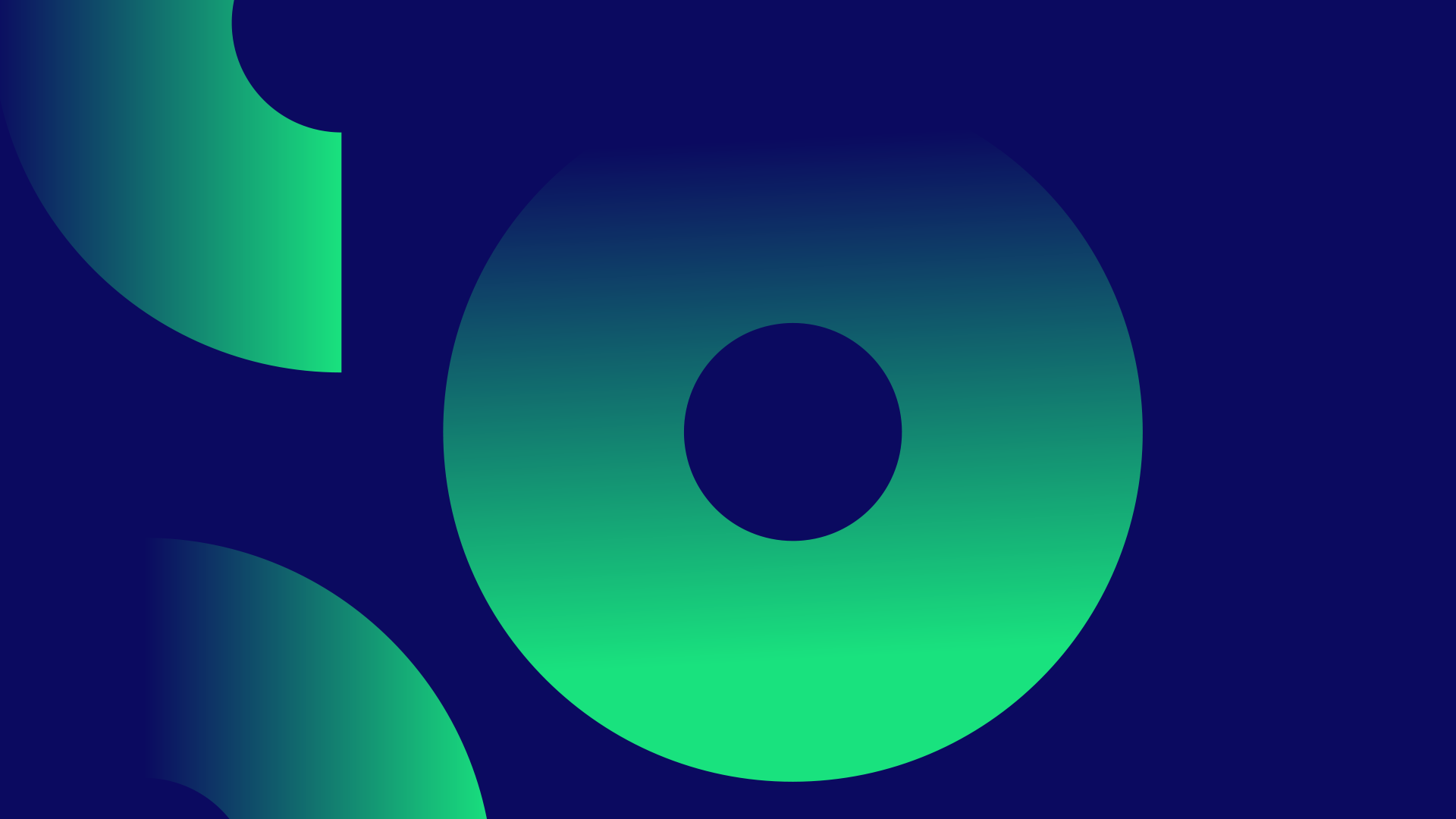 Green circles on blue background